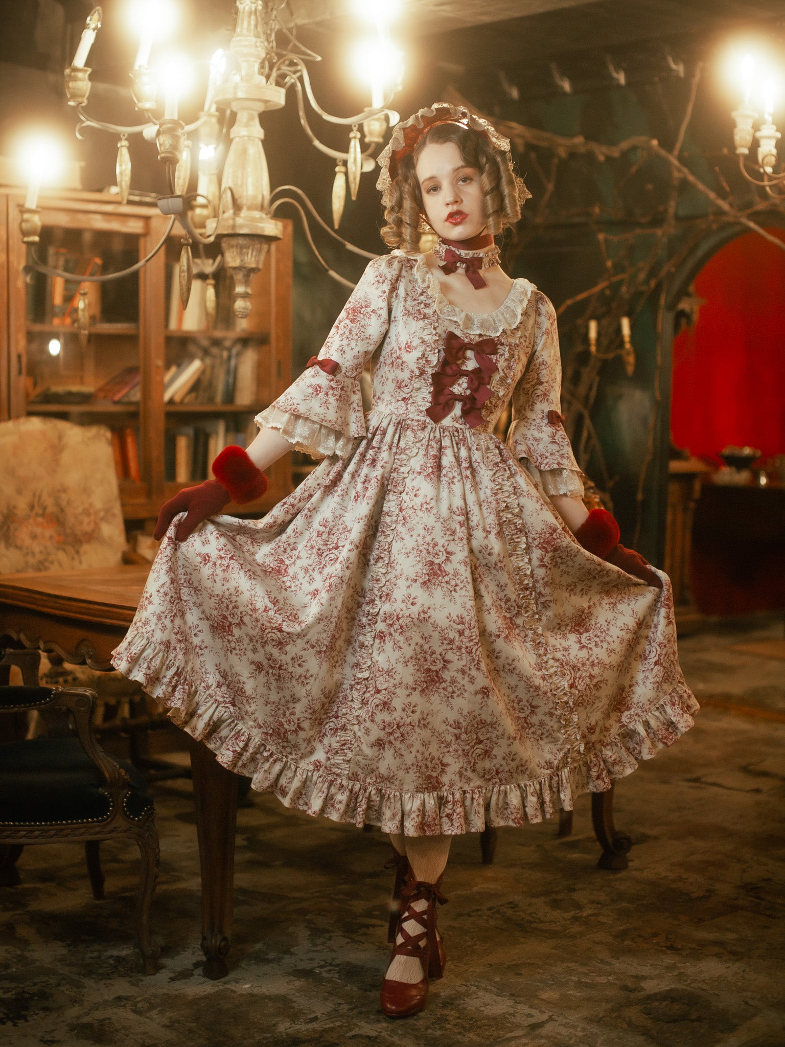 ロココブーケドールハット、ボンネット victorian maiden - ヘア