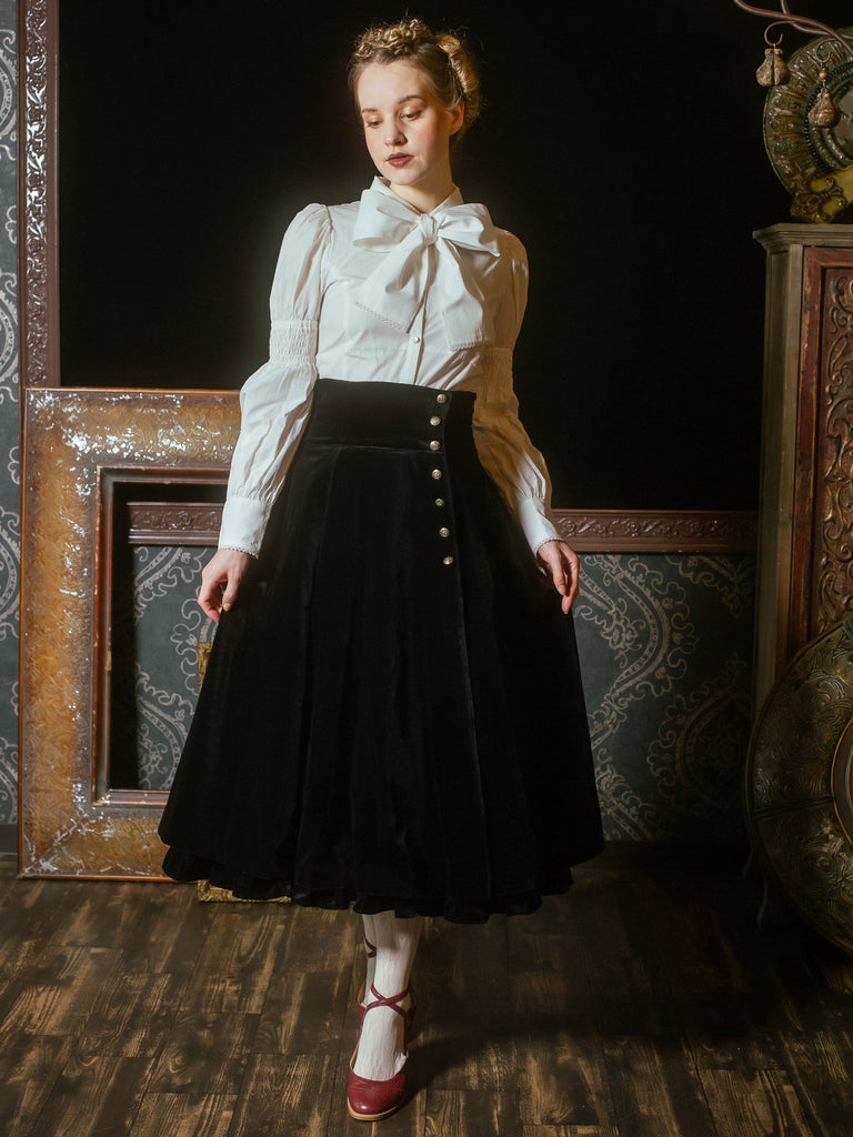 ヴィクトリアンベルベットオリビアスカート - Victorian maiden