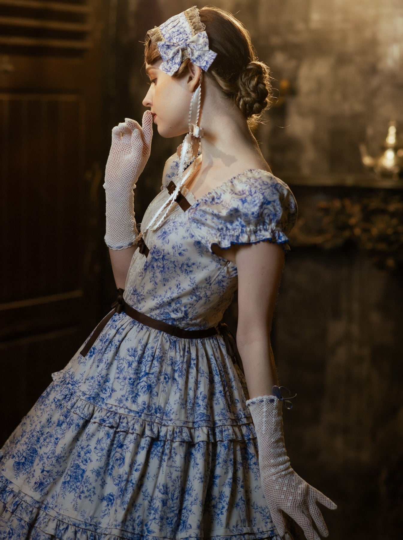 トワルドロココブーケティアードロングドレス - Victorian maiden